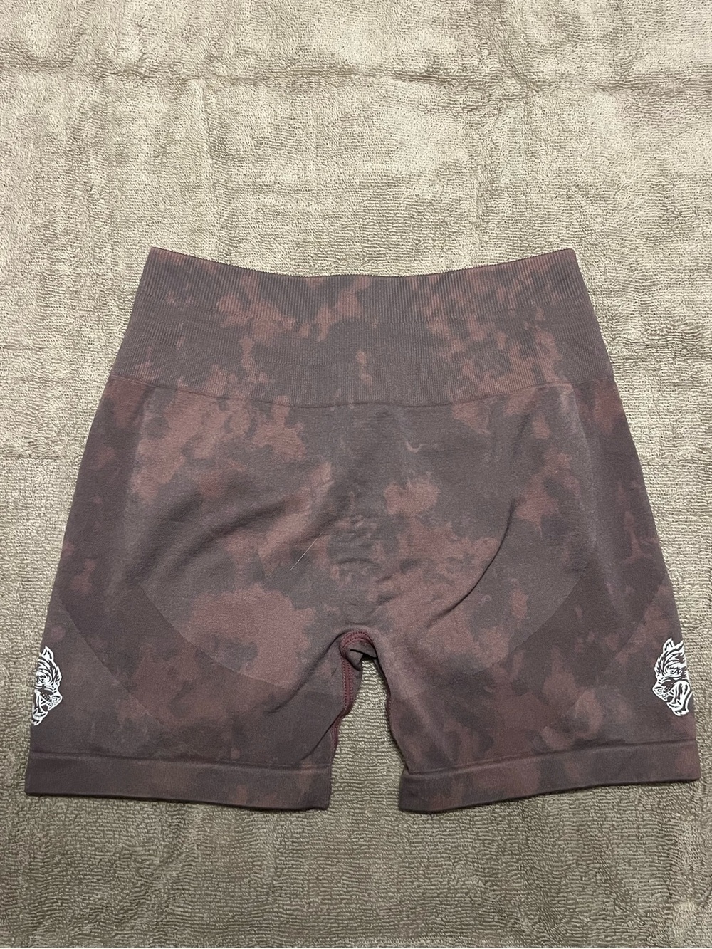 Darc Sport Women’s Shorts in Deep Mauve Tie-Dye